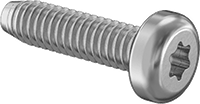 Sac Metal için Sıyrılmaya Dayanıklı Çelik Torx Yuvarlak Başlı Vidalar
