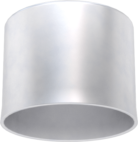 Metal Yuvarlak Kapak, 35/64" Dış Çap için, Alüminyum