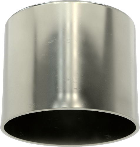 Metal Yuvarlak Kapak, 43/64" Dış Çap için, Çelik
