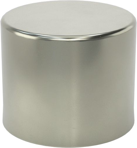 Metal Yuvarlak Kapak, 43/64" Dış Çap için, Çelik