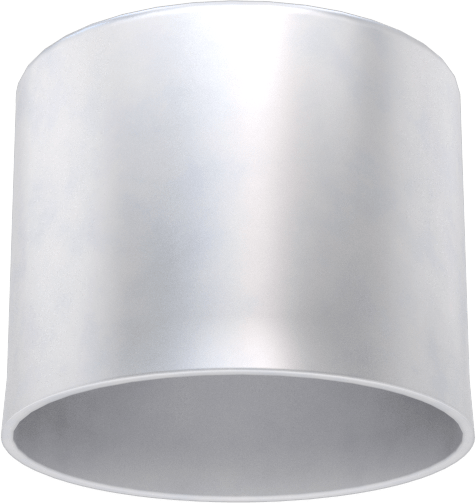 Metal Yuvarlak Kapak, 43/64" Dış Çap için, Alüminyum