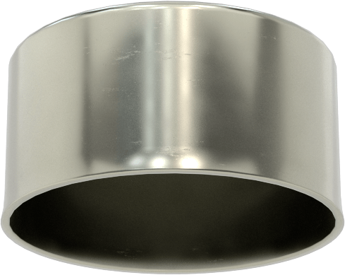 Metal Yuvarlak Kapak, 27/32" Dış Çap, Çelik