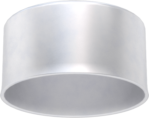 Metal Yuvarlak Kapak, 27/32" Dış Çap, Alüminyum