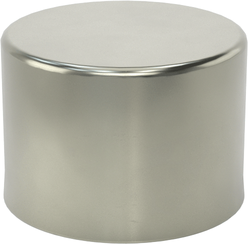 Metal Yuvarlak Kapak, 1" dış çap için, Çelik