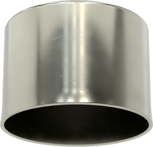 Metal Yuvarlak Kapak, 1" dış çap için, Çelik