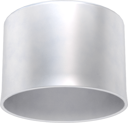 Metal Yuvarlak Kapak, 1" dış çap için, Alüminyum