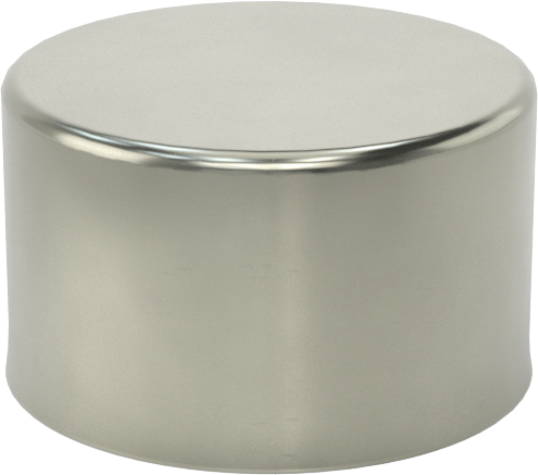 Metal Yuvarlak Kapak, 1-3/64" Dış Çap için, Çelik
