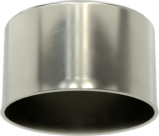 Metal Yuvarlak Kapak, 1-3/64" Dış Çap için, Çelik