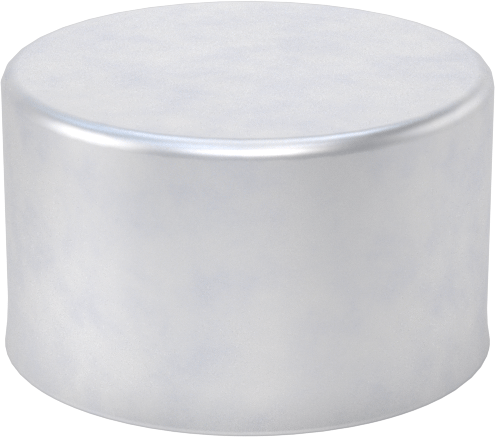 Metal Yuvarlak Kapak, 1-3/64" Dış Çap için, Alüminyum