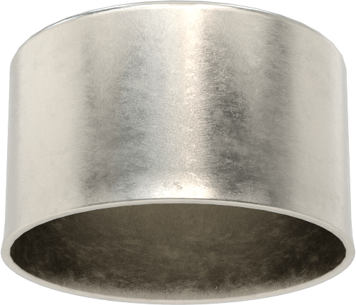 Metal Yuvarlak Kapak, 1-3/64" Dış Çap için, 18-8 Paslanmaz Çelik