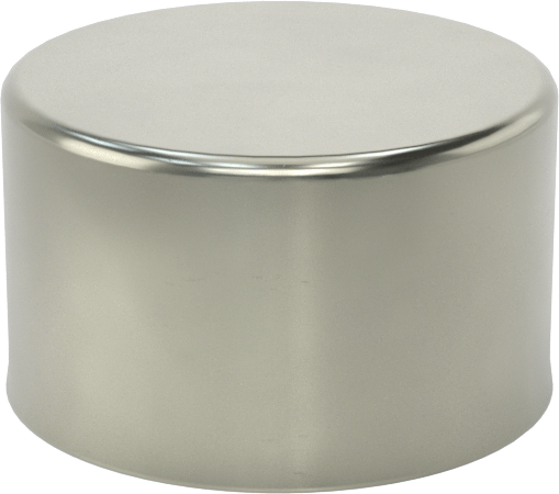 Metal Yuvarlak Kapak, 1-1/4" Dış Çap için, Çelik