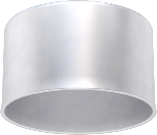 Metal Yuvarlak Kapak, 1-1/4" Dış Çap için, Alüminyum