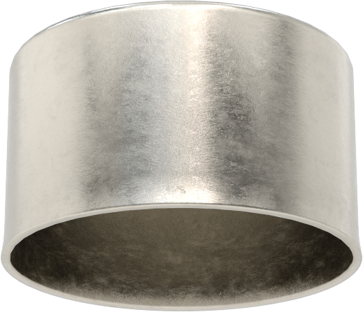Metal Yuvarlak Kapak, 1-1/4" Dış Çap için, 18-8 Paslanmaz Çelik