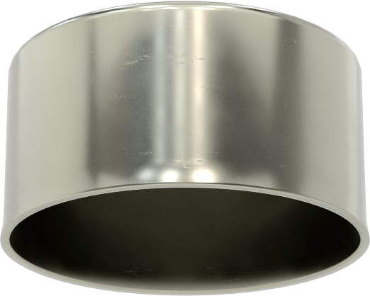 Metal Yuvarlak Kapak, 1-5/16" Dış Çap, Çelik