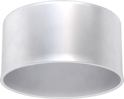 Metal Yuvarlak Kapak, 1-5/16" Dış Çap, Alüminyum