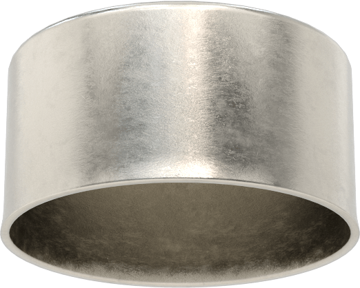 Metal Yuvarlak Kapak, 1-5/16" Dış Çap, 18-8 Paslanmaz Çelik