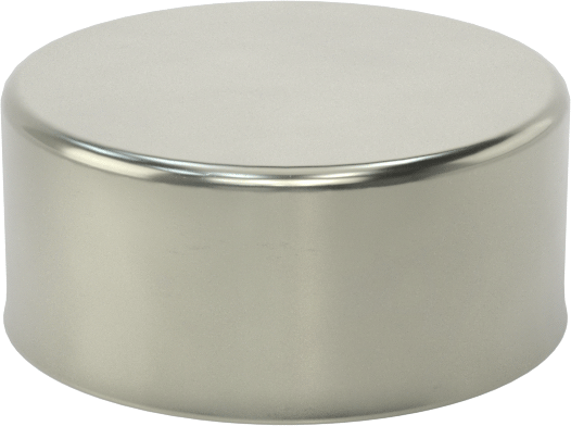 Metal Yuvarlak Kapak, 1-1/2" dış çap için, Çelik