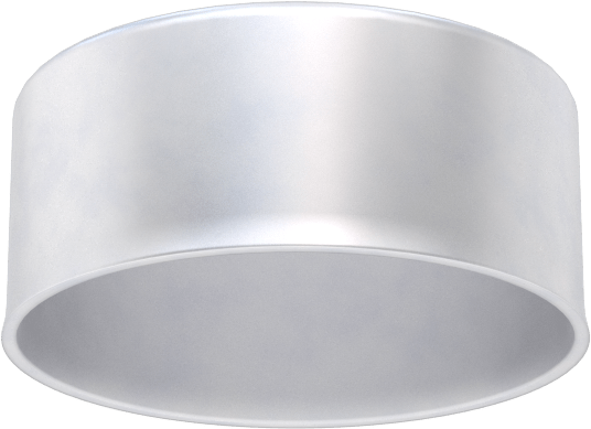 Metal Yuvarlak Kapak, 1-1/2" dış çap için, Alüminyum