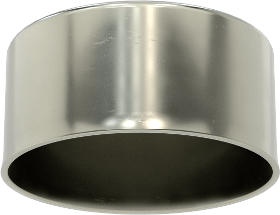 Metal Yuvarlak Kapak, 1-21/32" dış çap için, Çelik