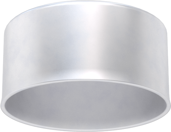 Metal Yuvarlak Kapak, 1-21/32" dış çap için, Alüminyum