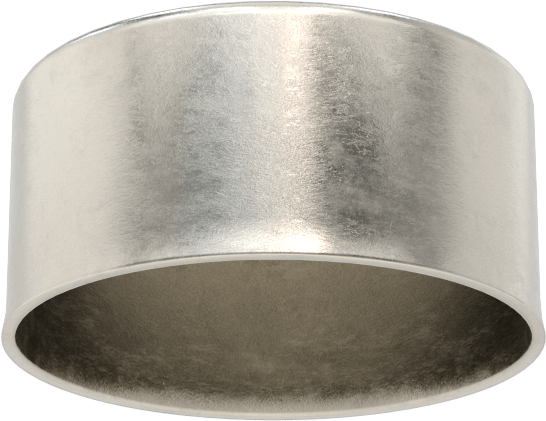 Metal Yuvarlak Kapak, 1-21/32" dış çap için, 18-8 Paslanmaz Çelik