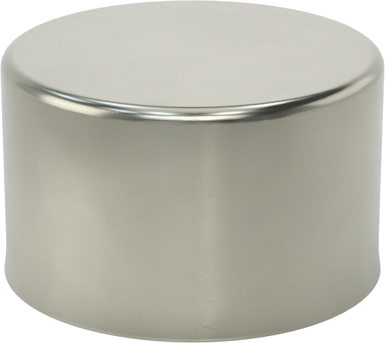 Metal Yuvarlak Kapak, 2" Dış Çap için, Çelik