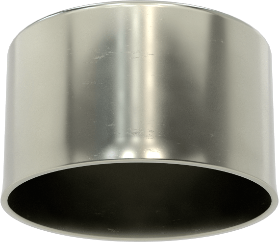 Metal Yuvarlak Kapak, 2" Dış Çap için, Çelik