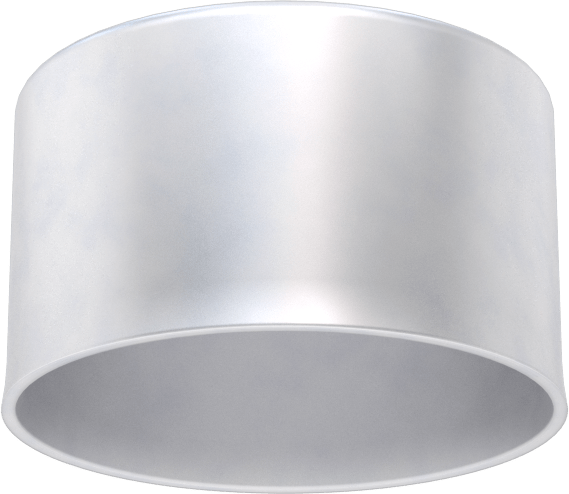 Metal Yuvarlak Kapak, 2" Dış Çap için, Alüminyum