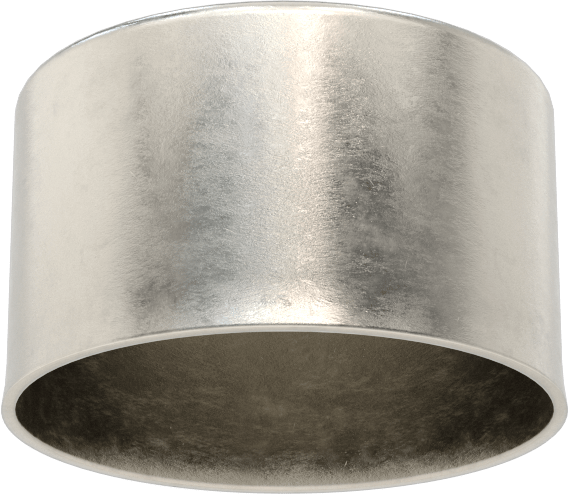 Metal Yuvarlak Kapak, 2" Dış Çap için, 18-8 Paslanmaz Çelik