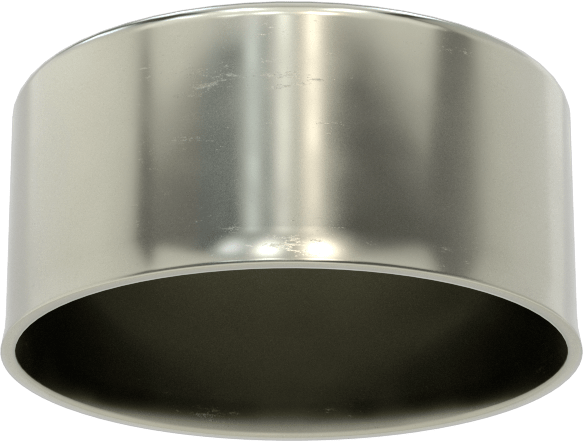 Metal Yuvarlak Kapak, 2-1/4" Dış Çap için, Çelik