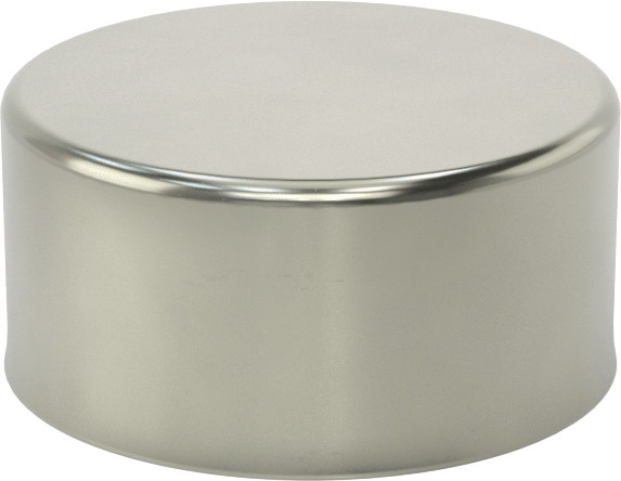 Metal Yuvarlak Kapak, 2-1/4" Dış Çap için, Çelik