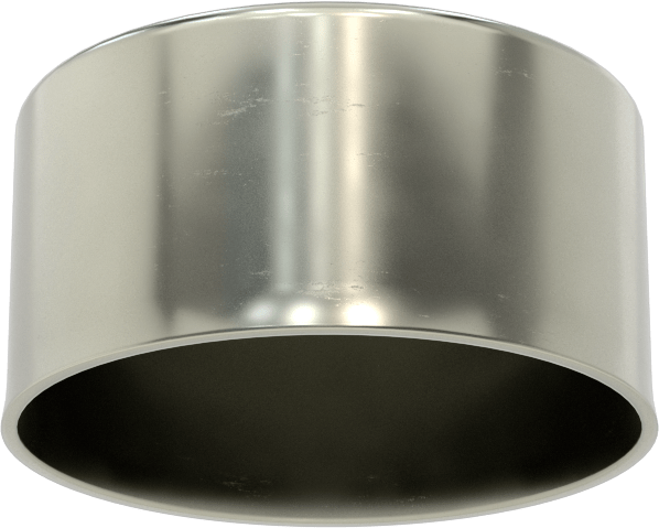 Metal Yuvarlak Kapak, 2-1/2" Dış Çap, Çelik