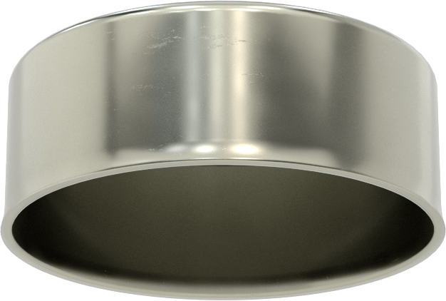 Metal Yuvarlak Kapak, 3" Dış Çap için, Çelik