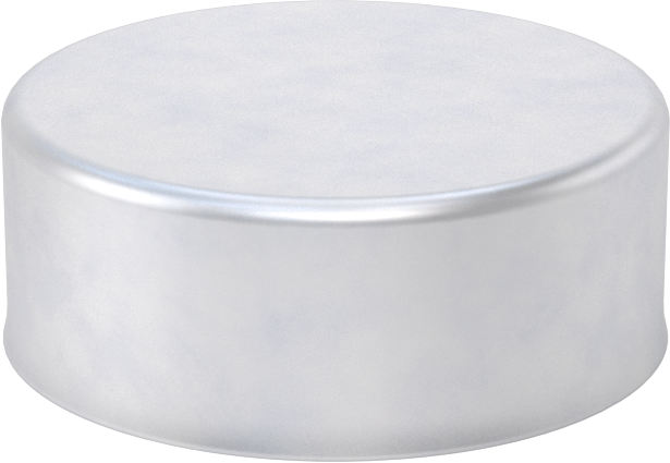 Metal Yuvarlak Kapak, 3" Dış Çap için, Alüminyum