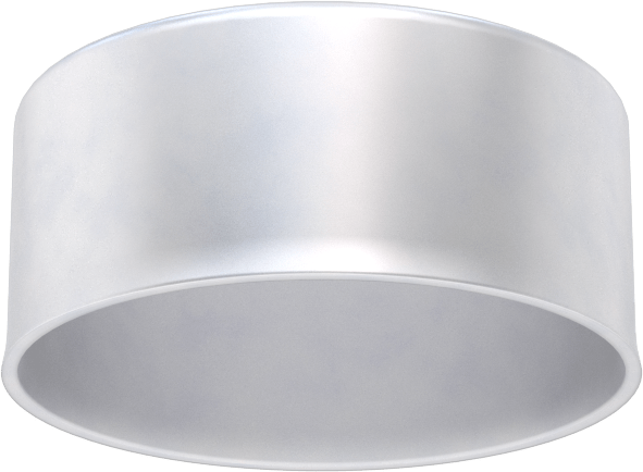 Metal Yuvarlak Kapak, 2-3/8" Dış Çap, Alüminyum