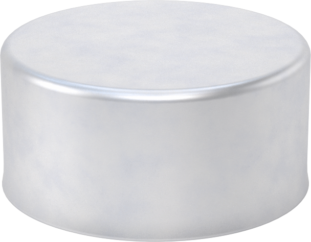 Metal Yuvarlak Kapak, 2-7/8" dış çap için, Alüminyum