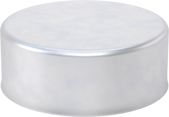 Metal Yuvarlak Kapak, 4" Dış Çap için, Alüminyum