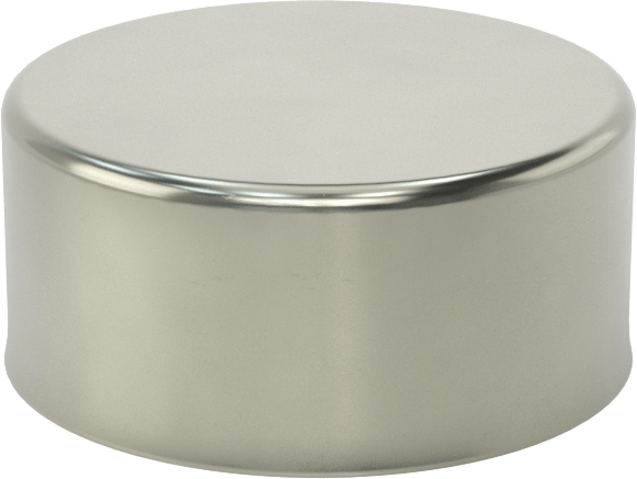Metal Yuvarlak Kapak, 2-3/8" Dış Çap, Çelik