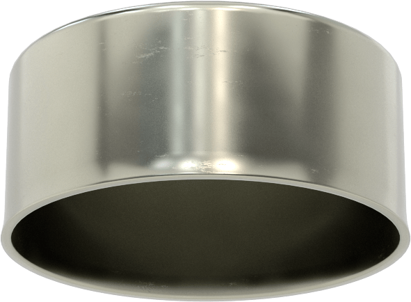 Metal Yuvarlak Kapak, 2-3/8" Dış Çap, Çelik