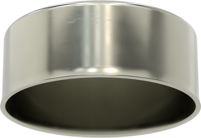 Metal Yuvarlak Kapak, 3-1/2" Dış Çap için, Çelik