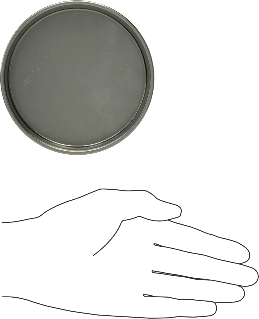 Metal Yuvarlak Kapak, 4" Dış Çap için, Çelik