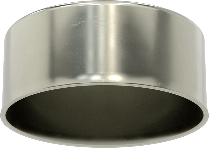 Metal Yuvarlak Kapak, 4-1/2" Dış Çap için, Çelik