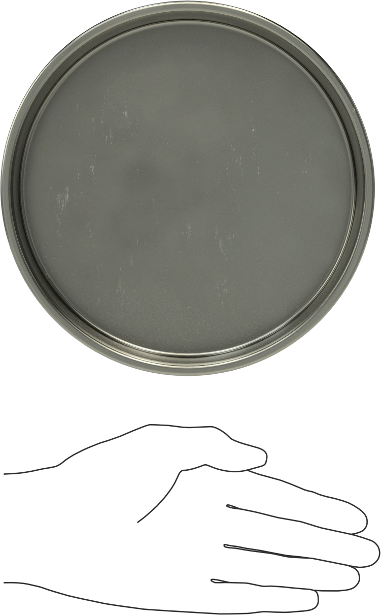 Metal Yuvarlak Kapak, 6-5/8" Dış Çap için, Çelik