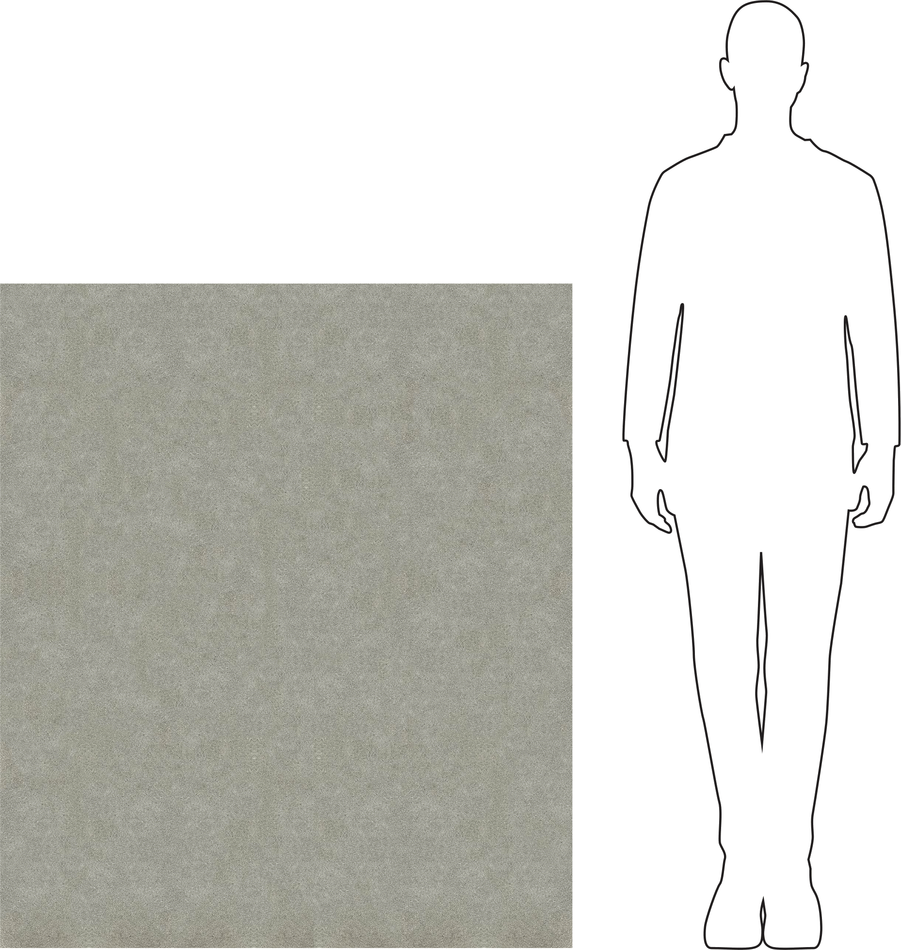 Yanmaz Mika Panel, 39" x 47", 1/2" Kalınlık
