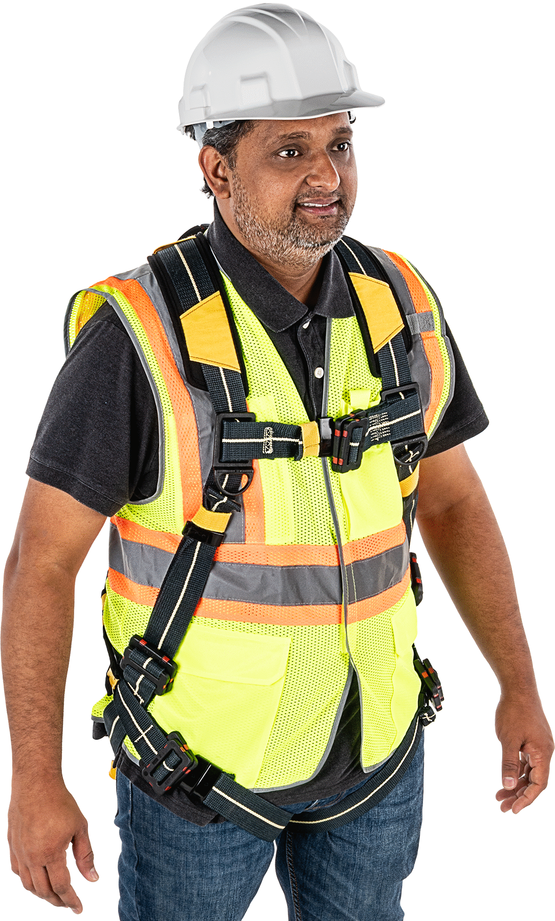 Elektrik Ark Parlamasına Dayanıklı Düşme Önleyici Kemer, Sırt ve Omuz Dolgusu ile, 2xL
