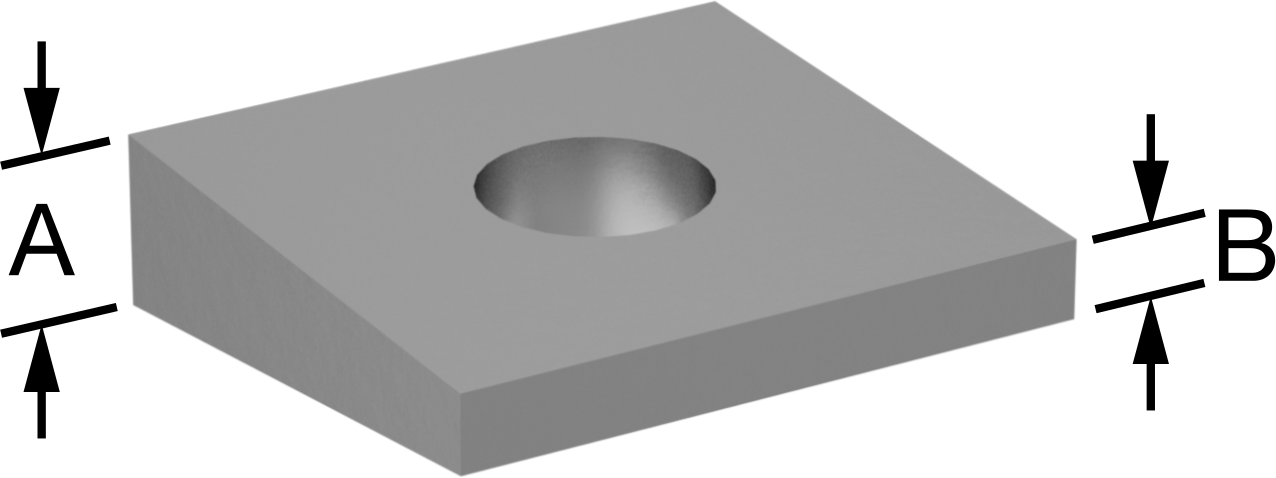 I-Kirişler için Alüminyum Tesviye Pulları, 3/8" Vida Boyutu, 0.438" ID