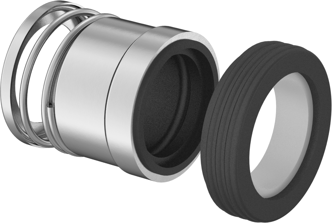 Uzatılmış Yaylı Mekanik Pompa Mili Contası, Dar Profil, Viton® Floroelastomer, Numara 754V