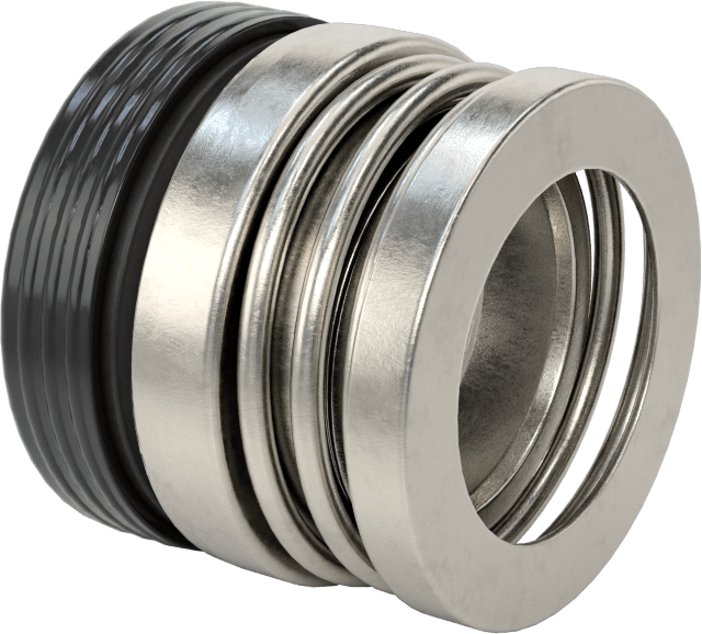 Uzatılmış Yaylı Mekanik Pompa Mili Contası, Viton® Conta, 1-1/8" Mil Çapı için, 356V Numara