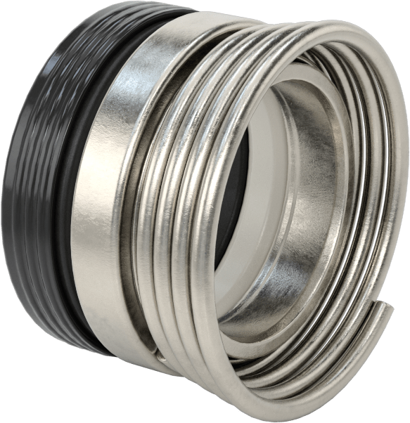 Uzatılmış Yaylı Mekanik Pompa Mili Contası, Viton® Conta, 1,5 inç mil çapı için, 11558 Numara