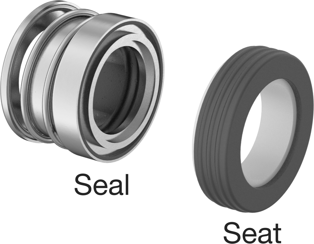 Uzatılmış Yaylı Mekanik Pompa Mili Contası, EPDM Conta, 7/8" Mil Çapı için, 703E Numarası